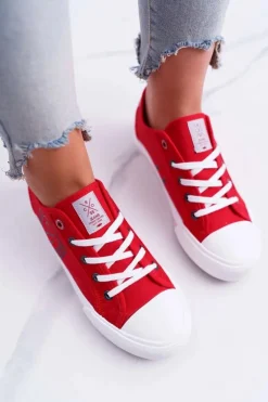 Damskie Trampki Cross Jeans Czerwone DD2R4072