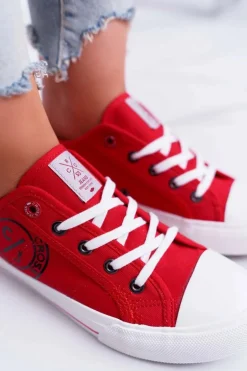 Damskie Trampki Cross Jeans Czerwone DD2R4072