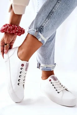 Damskie Trampki Cross Jeans II2R4004C Białe