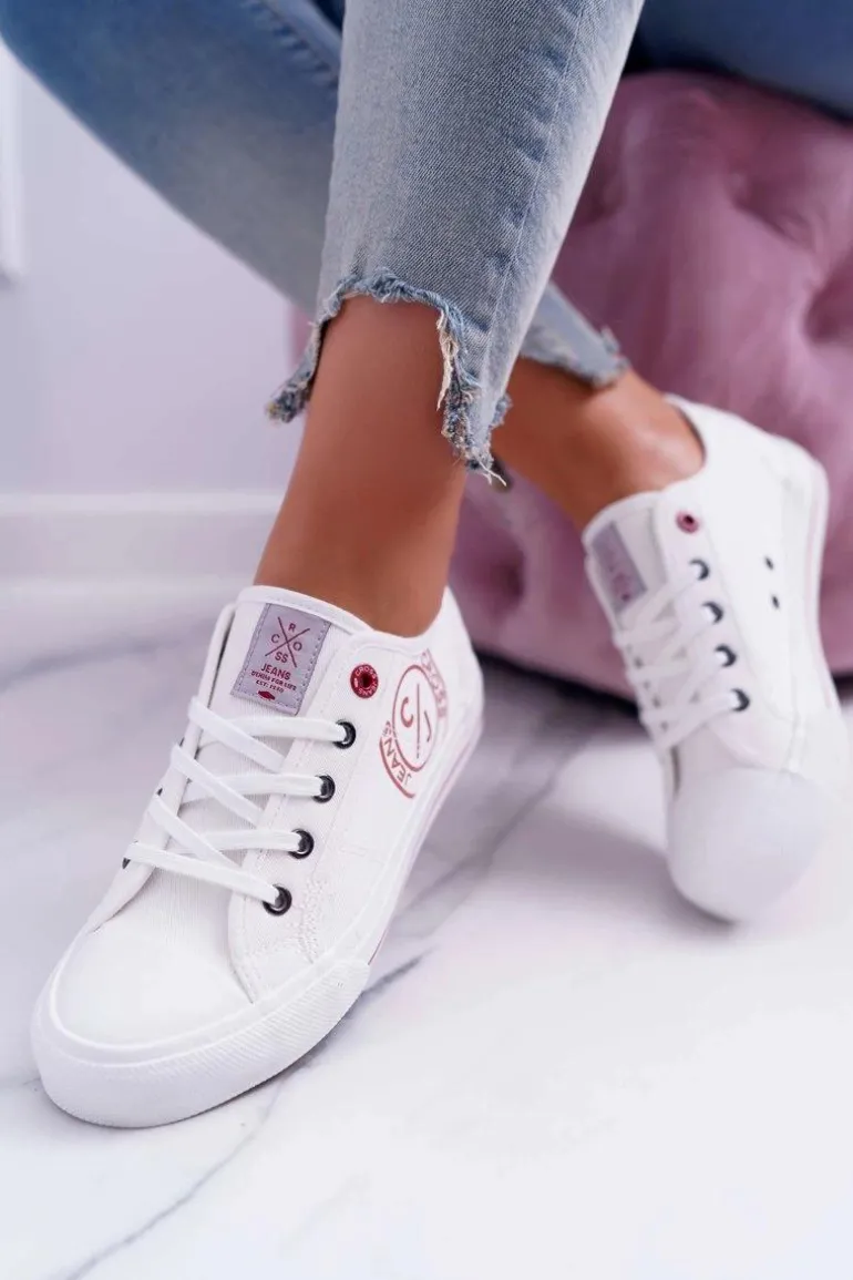 Damskie Trampki Cross Jeans Białe DD2R4068