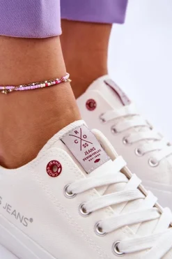 Damskie Trampki Cross Jeans LL2R4067 Białe