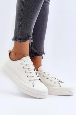Damskie Trampki Eko Skórzane Big Star NN274847 Białe