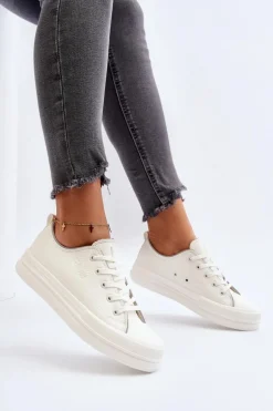 Damskie Trampki Eko Skórzane Big Star NN274847 Białe