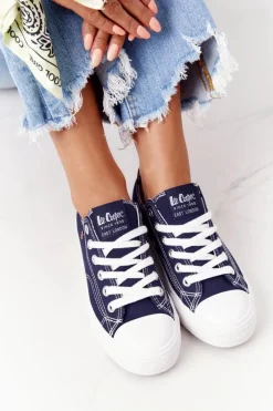 Damskie Trampki Lee Cooper LCW-21-31-0095L Granatowe