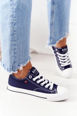 Damskie Trampki Lee Cooper LCW-21-31-0095L Granatowe