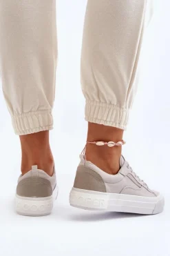 Damskie Trampki Lee Cooper LCW-24-31-2171 Szare