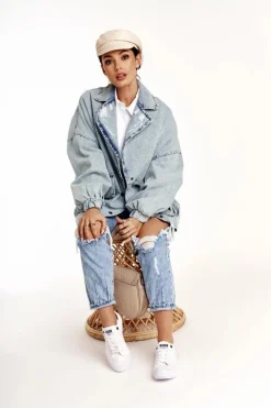 Damskie Trampki Na Dużej Podeszwie BIG STAR FF274245 Białe