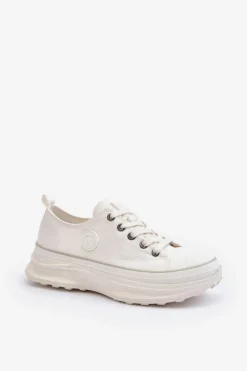 Damskie Trampki Na Masywnej Podeszwie Big Star NN274126 Białe
