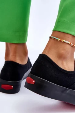 Damskie Trampki Na Platformie Cross Jeans LL2R4039 Czarne