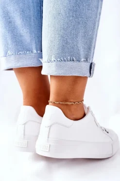 Damskie Trampki Na Platformie BIG STAR II274348 Białe