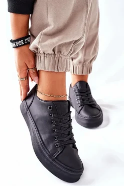 Damskie Trampki Na Platformie BIG STAR II274098 Czarne