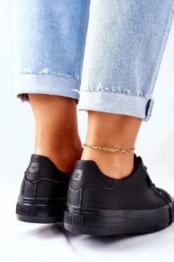 Damskie Trampki Na Platformie BIG STAR II274345 Czarne