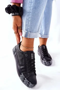 Damskie Trampki Na Platformie BIG STAR II274183 Czarne