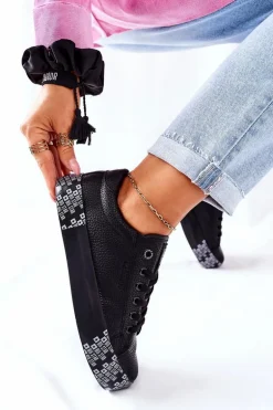 Damskie Trampki Na Platformie BIG STAR II274183 Czarne