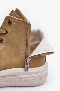 Damskie Trampki Na Suwak Ocieplane Camel Big Star MM274026