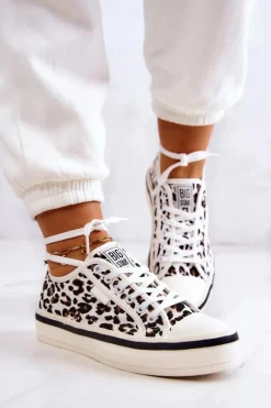 Damskie Trampki Pantera BIG STAR JJ274615 Białe