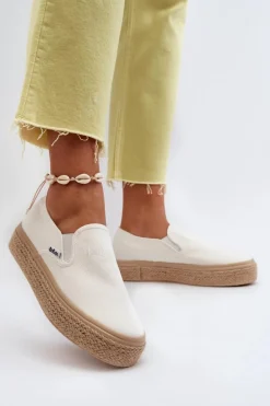 Damskie Trampki Slip-On Z Plecionką Lee Cooper LCW-24-44-2430