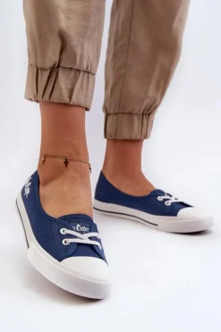Damskie Trampki Tenisówki Lee Cooper LCW-23-31-1789L Granatowe