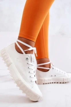 Damskie Trampki Tenisówki BIG STAR JJ274509 Białe