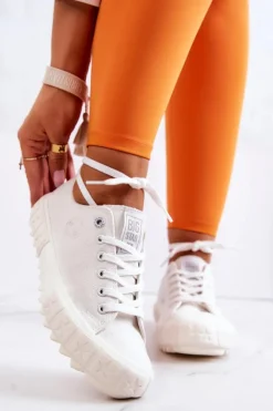 Damskie Trampki Tenisówki BIG STAR JJ274509 Białe