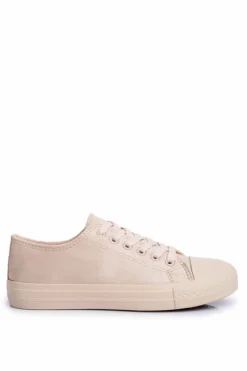 Damskie Trampki Zamszowe Beżowe El Paso