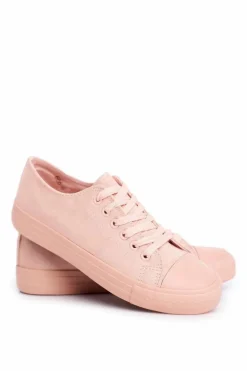 Damskie Trampki Zamszowe Różowe El Paso