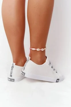 Damskie Trampki Ze Ściągaczami BIG STAR HH274094 Białe