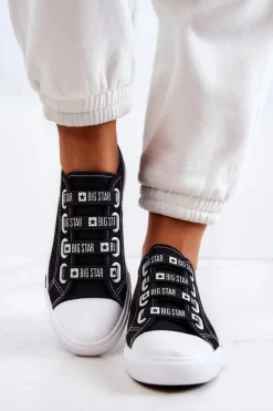 Damskie Trampki Ze Ściągaczami BIG STAR HH274098 Czarne