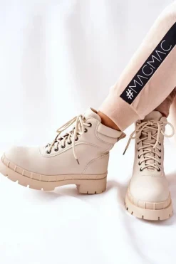 Damskie Trapery Beżowe Mustgrow