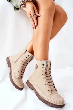 Damskie Trapery Big Star II274349 Beżowe