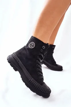 Damskie Trapery Big Star II274351 Czarne