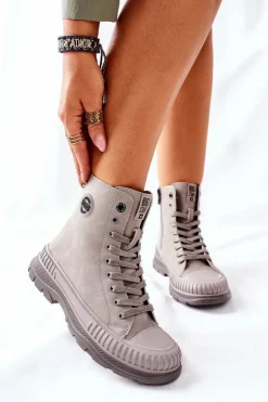 Damskie Trapery Big Star II274350 Szare