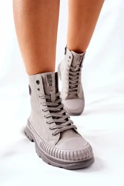 Damskie Trapery Big Star II274350 Szare