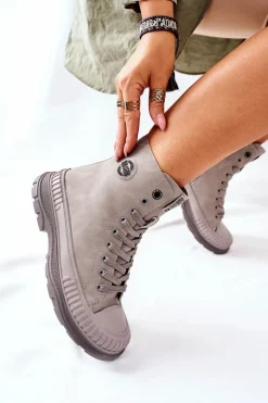 Damskie Trapery Big Star II274350 Szare