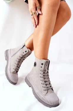 Damskie Trapery Big Star II274350 Szare