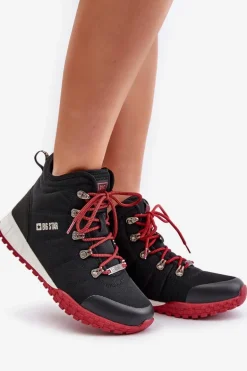 Damskie Trapery Buty Sportowe Big Star KK274217 Memory Foam System Czarne