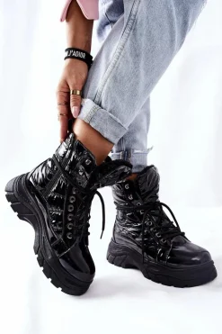 Damskie Trapery Czarne Ismobe