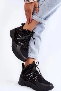 Damskie Trapery Memory Foam Big Star KK274218 Czarne