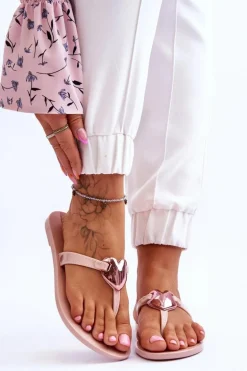 Damskie Wegańskie Klapki Japonki ZAXY JJ285032 Nude