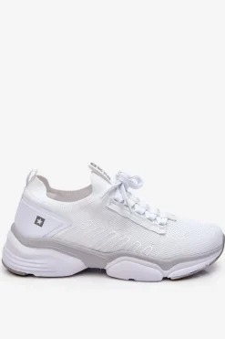 Damskie Wsuwane Buty Sportowe Memory Foam System Big Star LL274A142 Białe