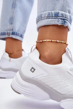 Damskie Wsuwane Buty Sportowe Memory Foam System Big Star LL274A142 Białe