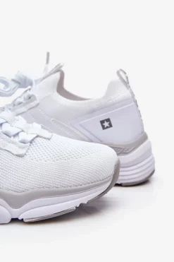 Damskie Wsuwane Buty Sportowe Memory Foam System Big Star LL274A142 Białe