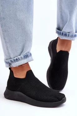 Damskie Wsuwane Buty Sportowe Czarne Claris