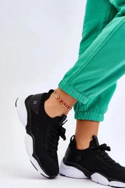 Damskie Wsuwane Buty Sportowe Memory Foam System Big Star LL274A146 Czarne