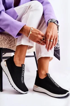 Damskie Wsuwane Buty Sportowe Czarne Ardenza