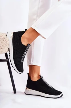 Damskie Wsuwane Buty Sportowe Czarne Ardenza