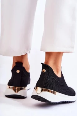Damskie Wsuwane Buty Sportowe Czarne Ardenza