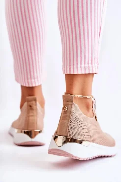 Damskie Wsuwane Buty Sportowe Beżowe Ardenza