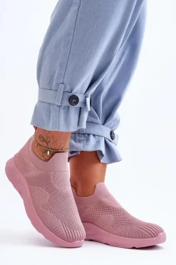 Damskie Wsuwane Buty Sportowe Różowe Claris