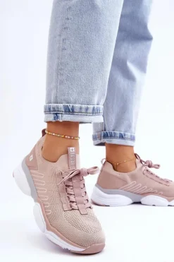 Damskie Wsuwane Buty Sportowe Memory Foam System Big Star LL274A141 Nude